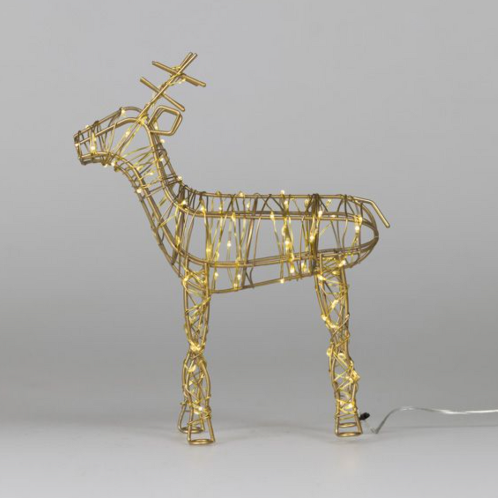 LED Table Top Wire Reindeer,Large(Battery Operated)