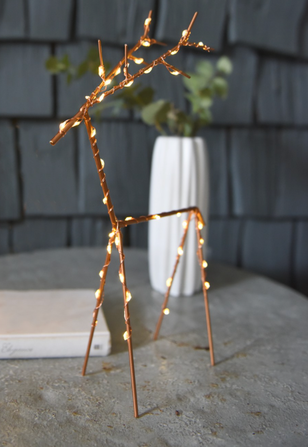 LED Table Top Wire Deer,Large(Battery Operated)