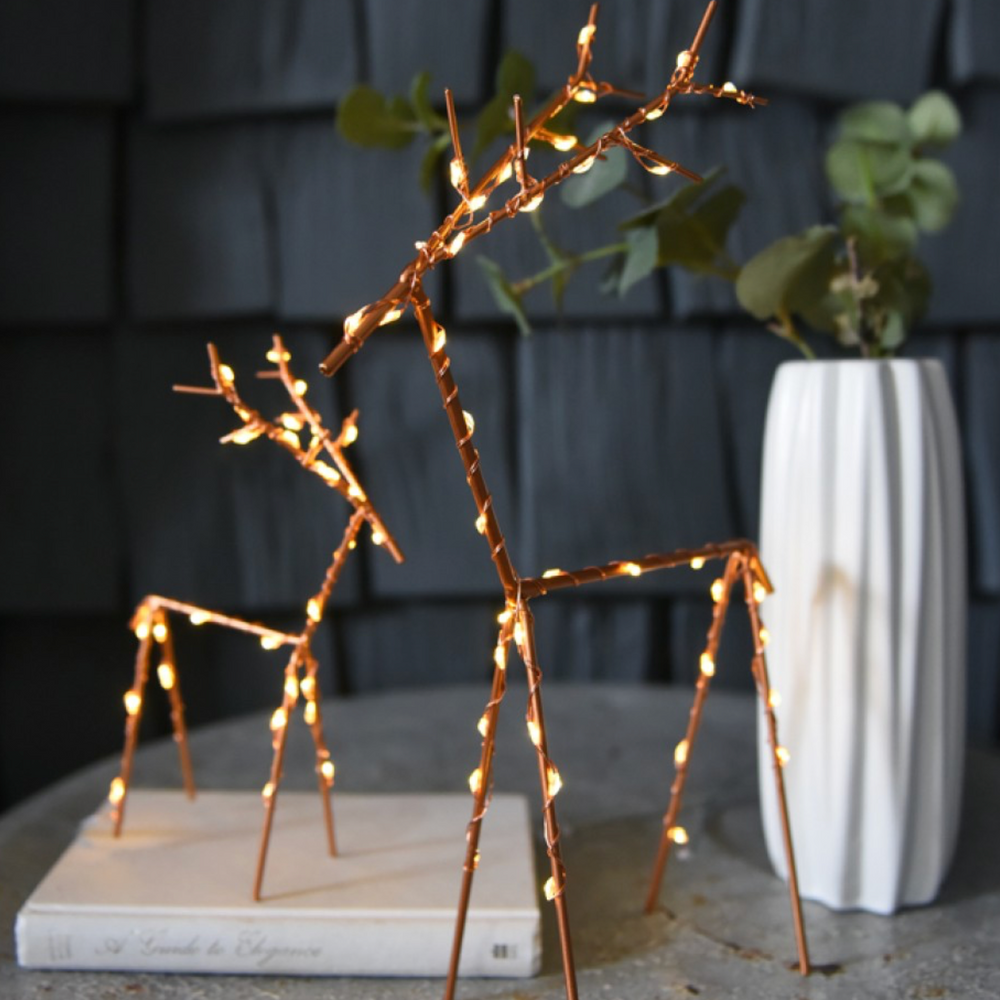 LED Table Top Wire Deer,Large(Battery Operated)