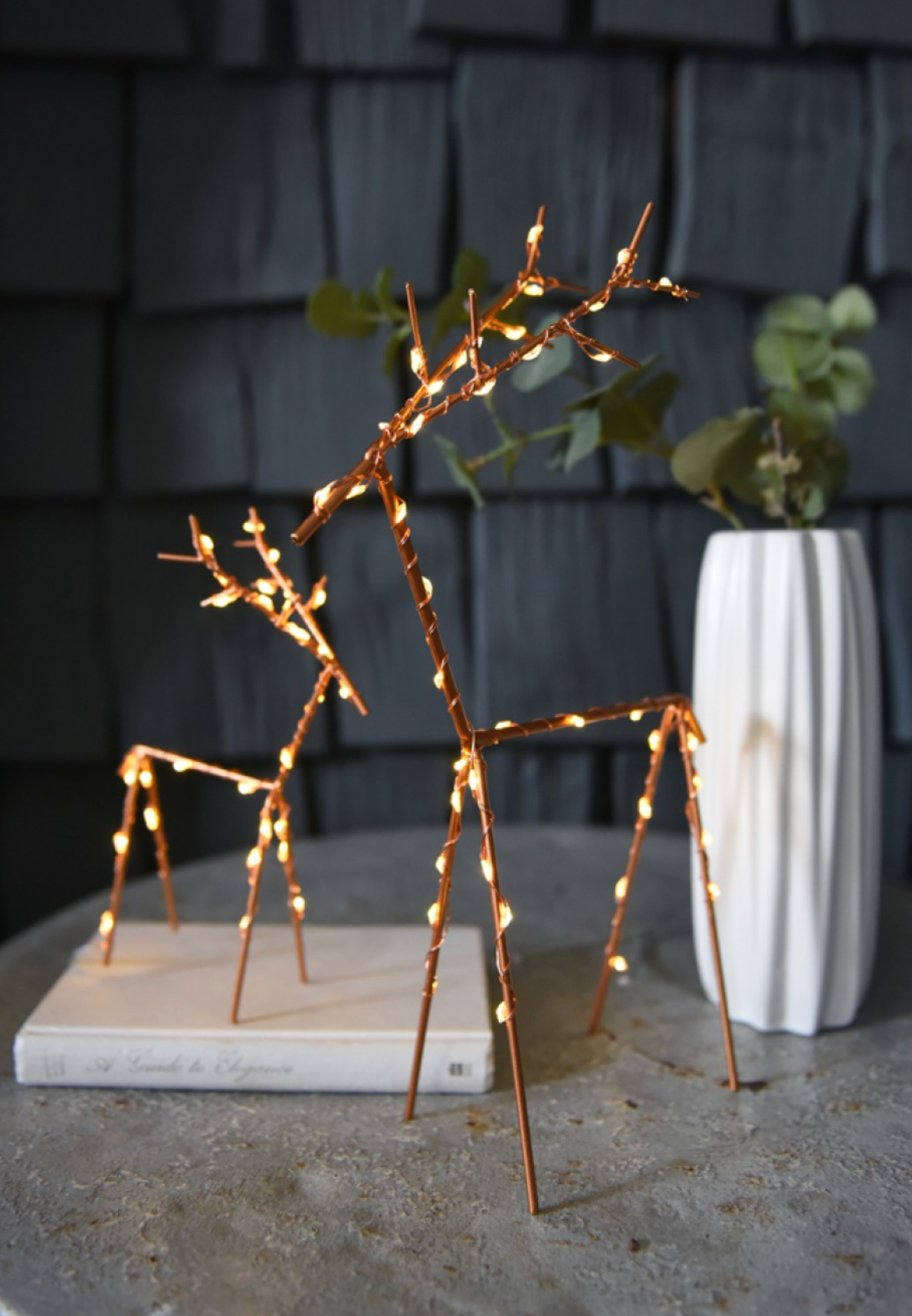 LED Table Top Wire Deer,Large(Battery Operated)