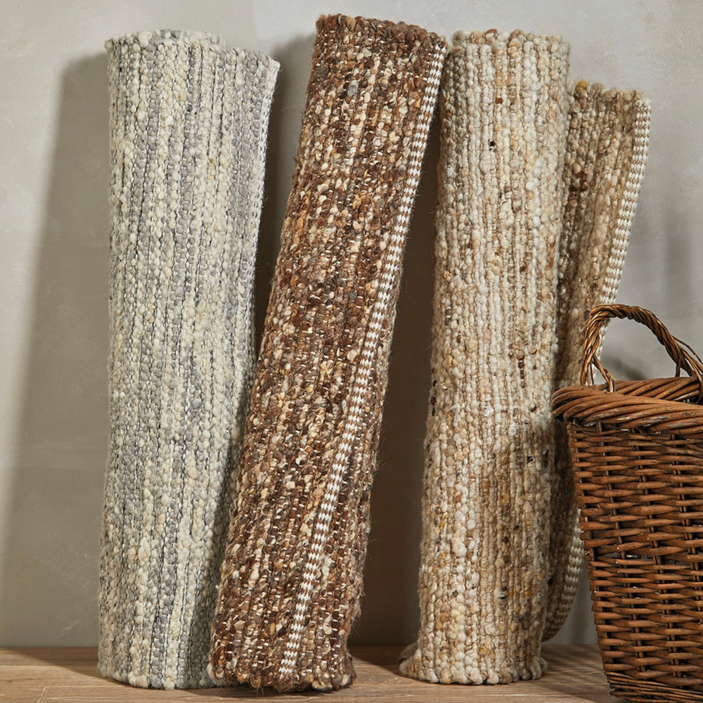 Walton & Co Shetland Wool Rug, Natural