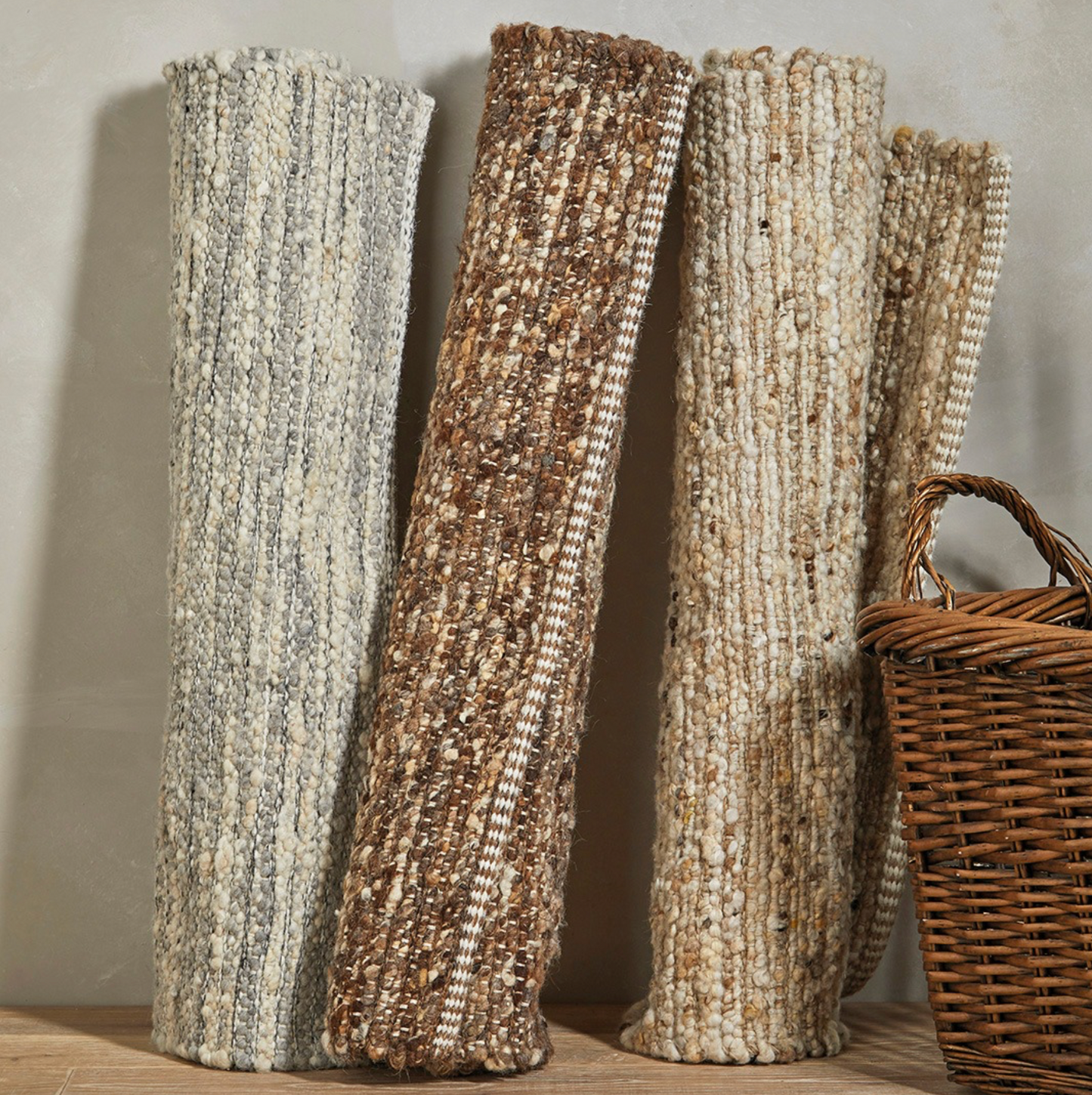 Walton & Co Shetland Wool Rug, Natural