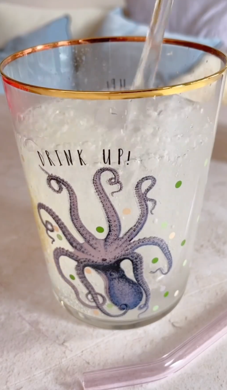 Yvonne Ellen Hi Ball Glass, Octopus
