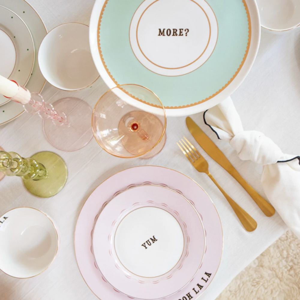 Yvonne Ellen Slogan Side Plates (Set Of 4)