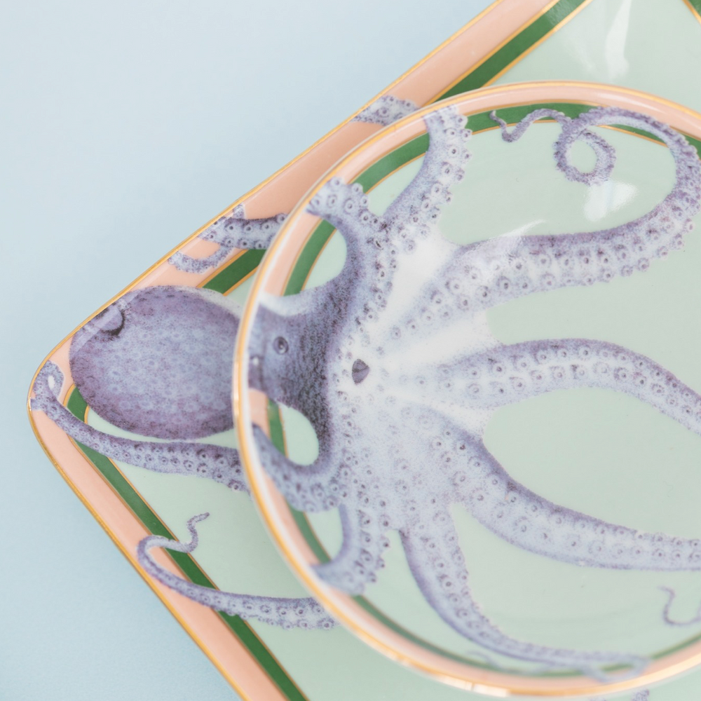 Yvonne Ellen Sushi  Plates & Dip Bowls (Set Of 2)