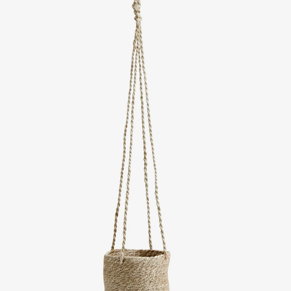 Nordal Jute Hanging Basket, Natural