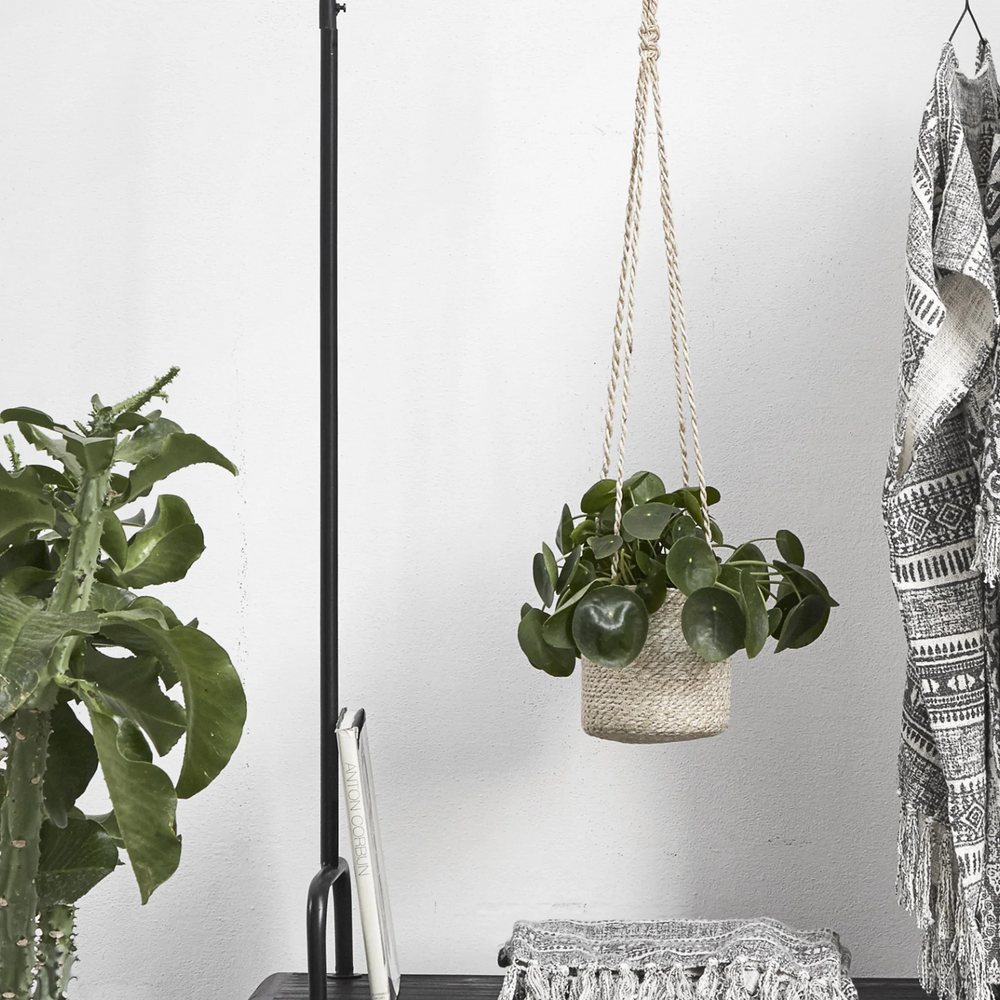 Nordal Jute Hanging Basket, Natural