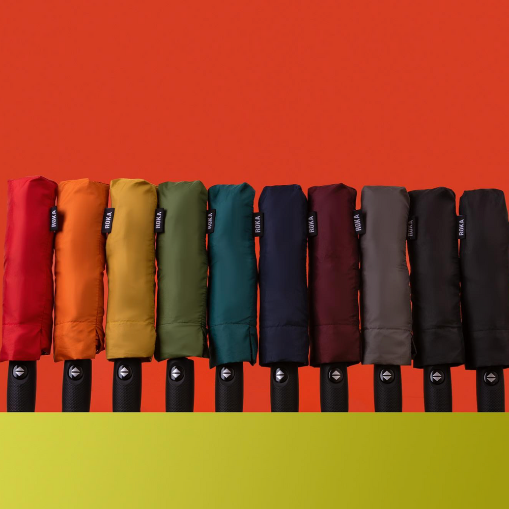 Roka London Waterloo Sustainable Umbrella, Midnight