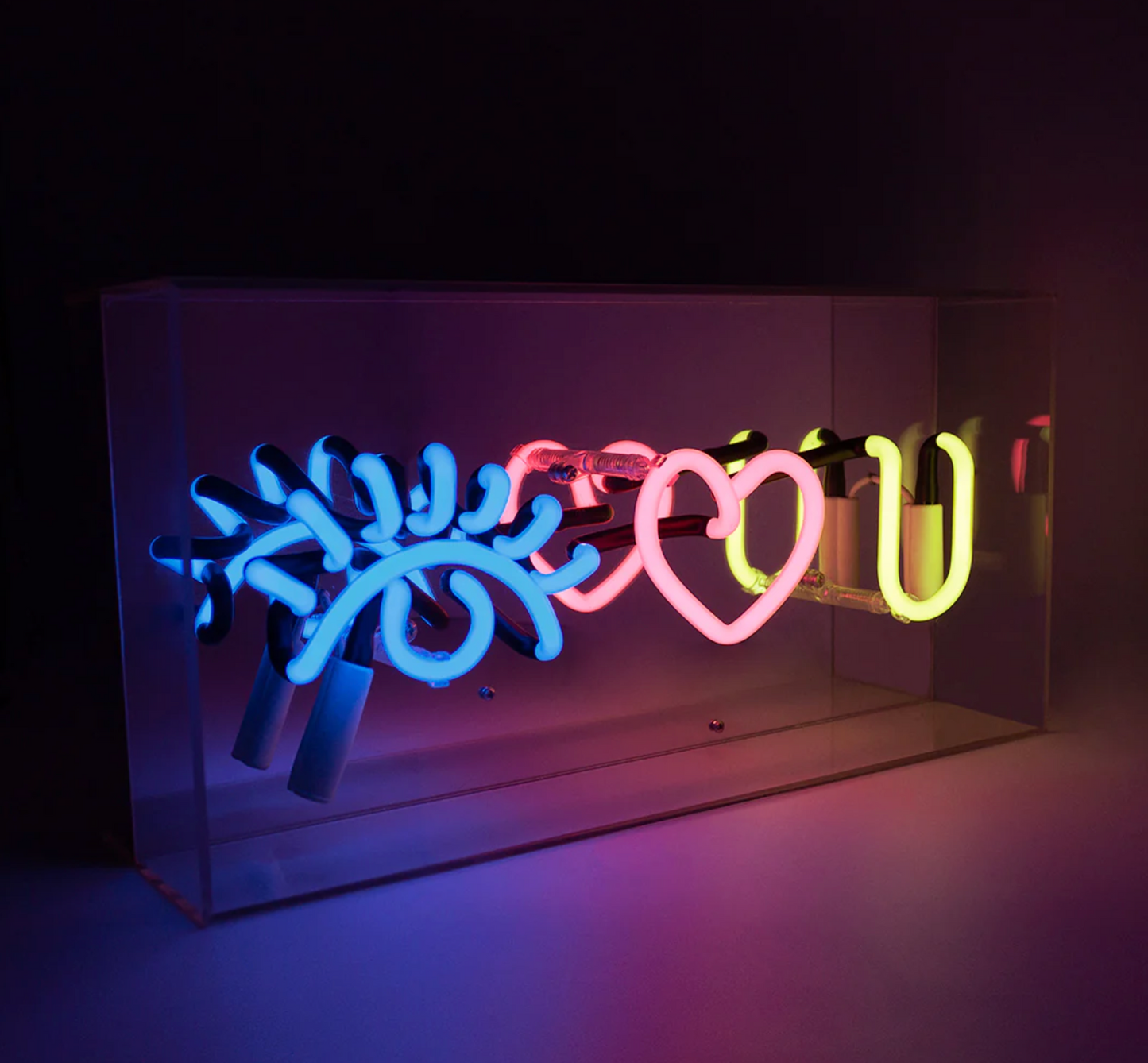 Locomocean Neon Box Sign, Eye Love You