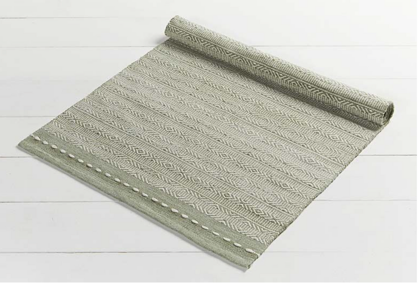 Walton & Co Diamond Weave Rug, Sage