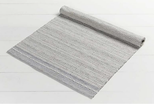 Walton & Co Diamond Weave Rug, Grey