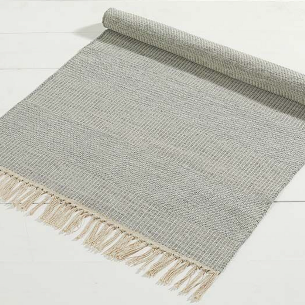 Walton & Co Stockholm Cotton Rug, Blue