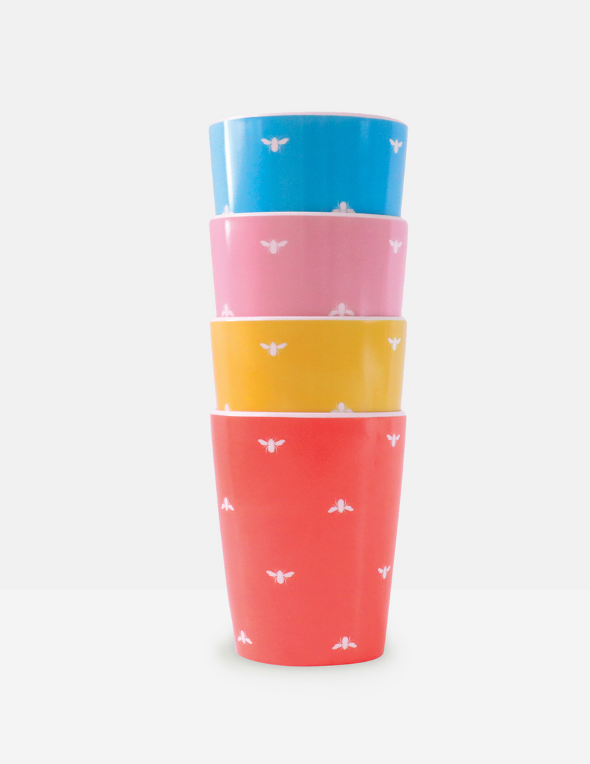 Joules Melamine Picnic Tumblers, (Set Of 4)