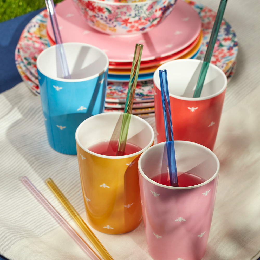 Joules Melamine Picnic Side Plates, (Set Of 4)