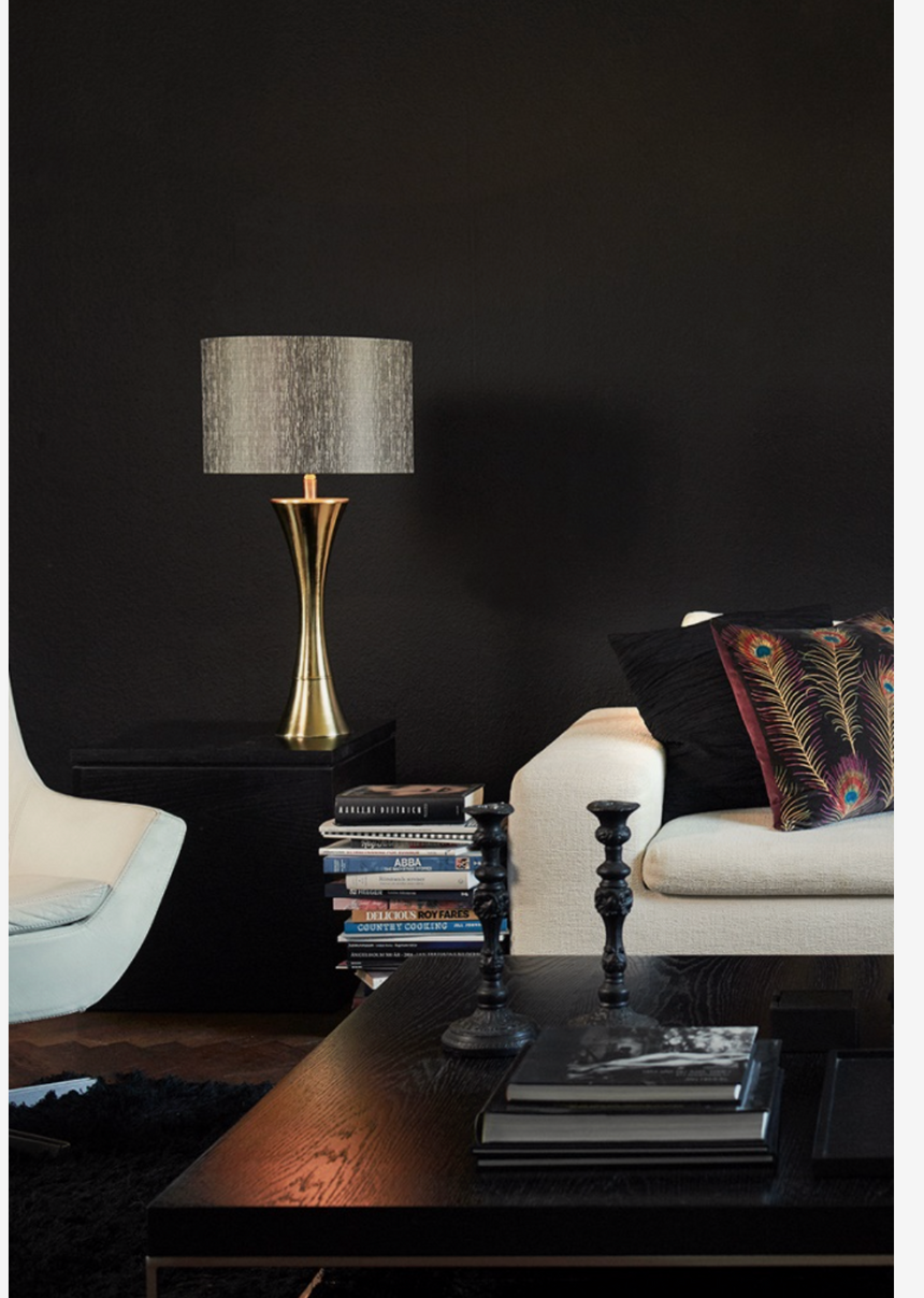 Watt & Veke Bailey Table Lamp Stand Brushed Brass