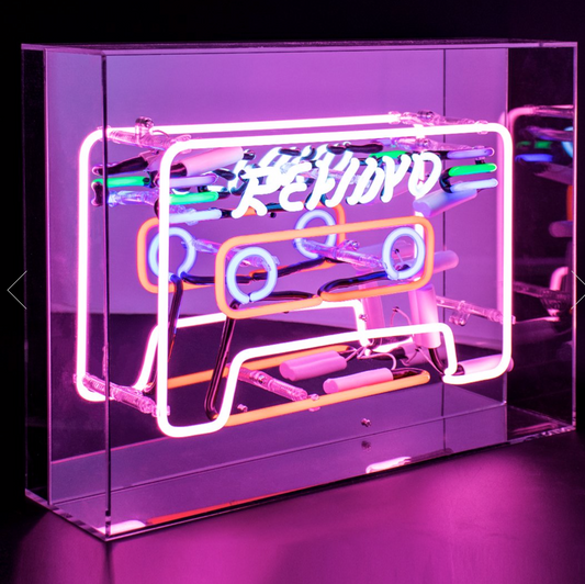 Locomocean Neon Box Sign, Rewind