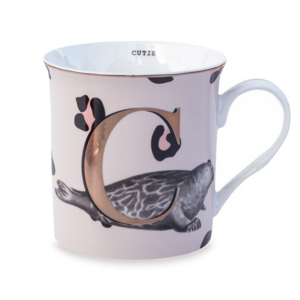 Yvonne Ellen Gold Edition Alphabet Mug Small