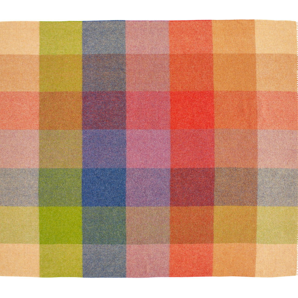 Bronte By Moon Harland Shetland Wool Throw, Sunset