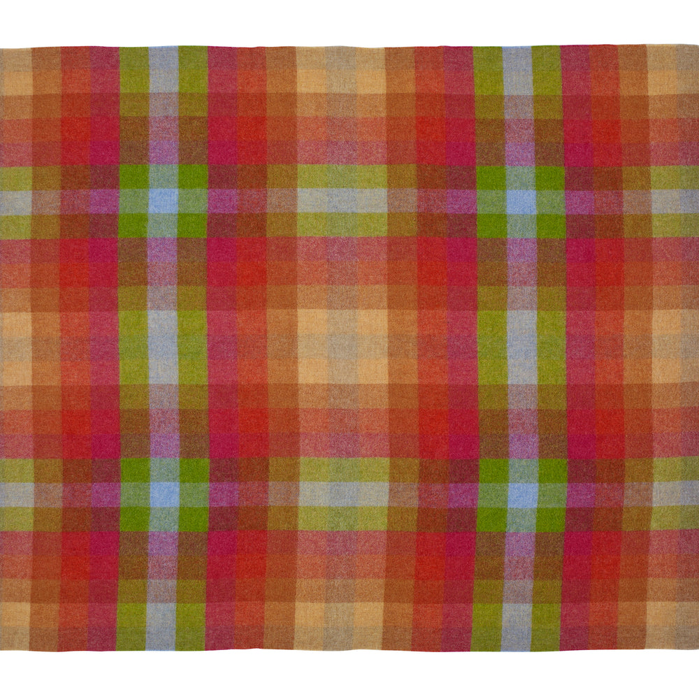 Bronte By Moon Harlequin Shetland Wool Throw, Sunshine