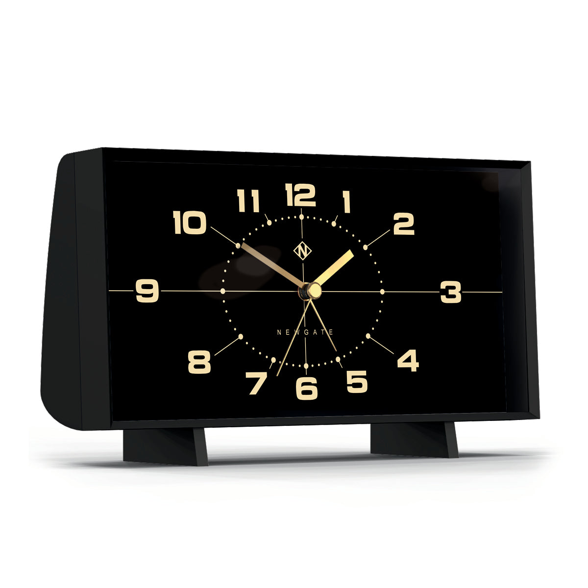 Newgate Wideboy Alarm Clock, Matt Black