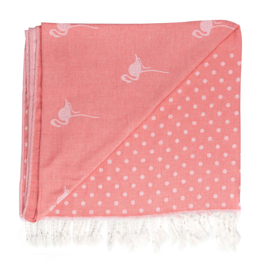 Sophie Allport Blanket Flamingos