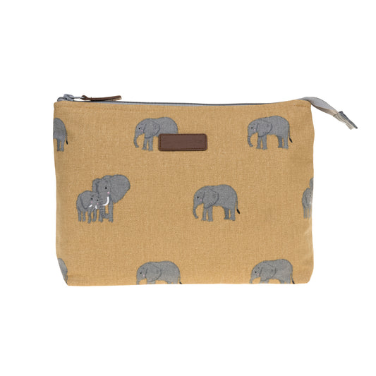 Sophie Allport Canvas Wash Bag, Elephant