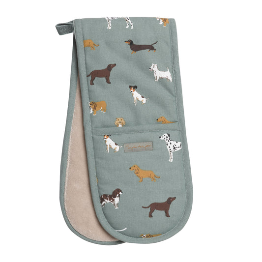 Sophie Allport Double Oven Glove Fetch