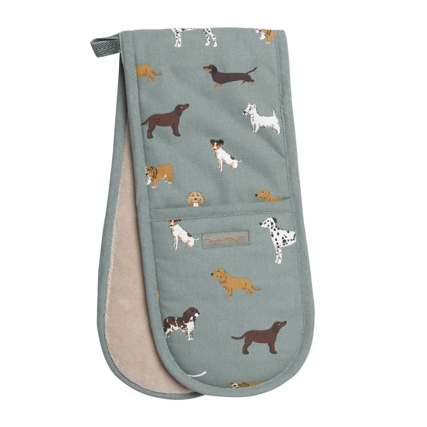 Sophie Allport Double Oven Glove Fetch