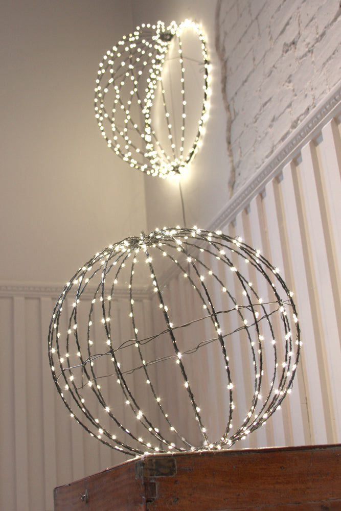 Dual Powered LED Sphere Hanging Light Small ( 30 cm )