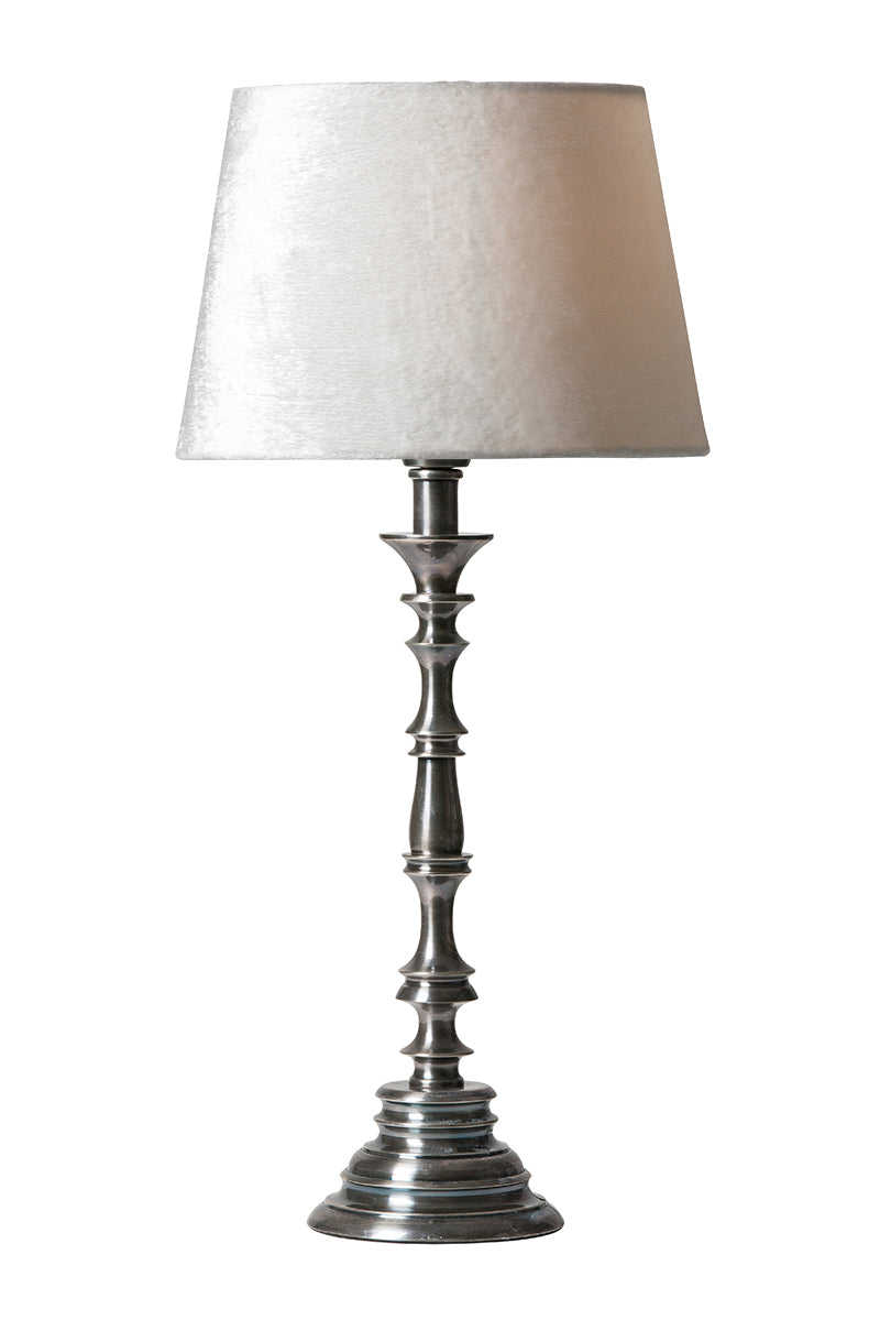 Watt & Veke Christian Table Lamp, Tarnished Silver