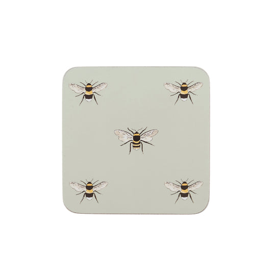 Sophie Allport Coasters Bees ( Set of 4 )