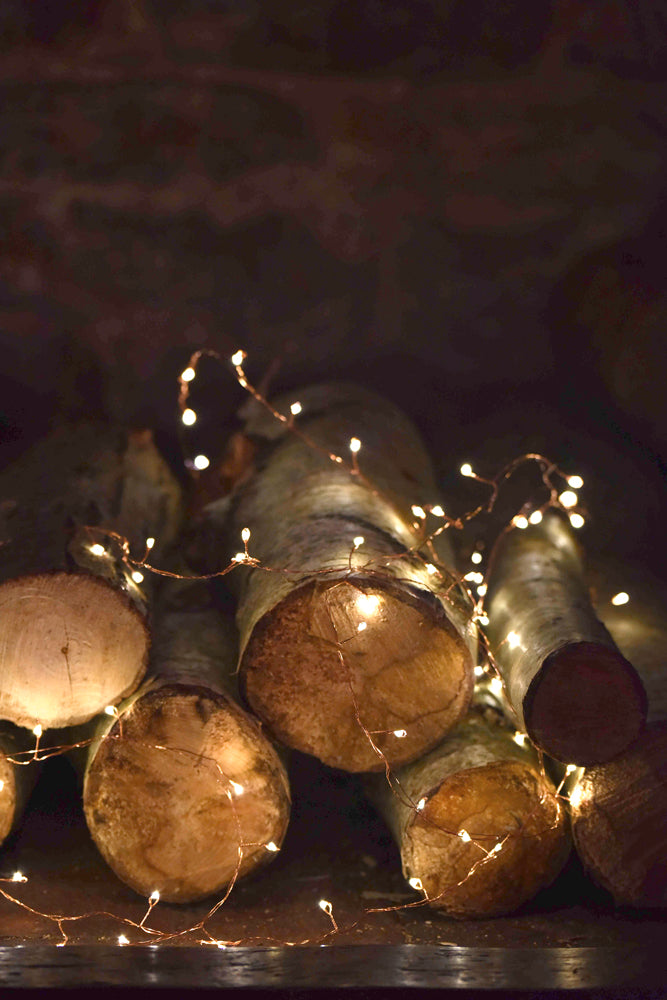 Cluster LED Fairy Lights Copper  (Battery Operated)