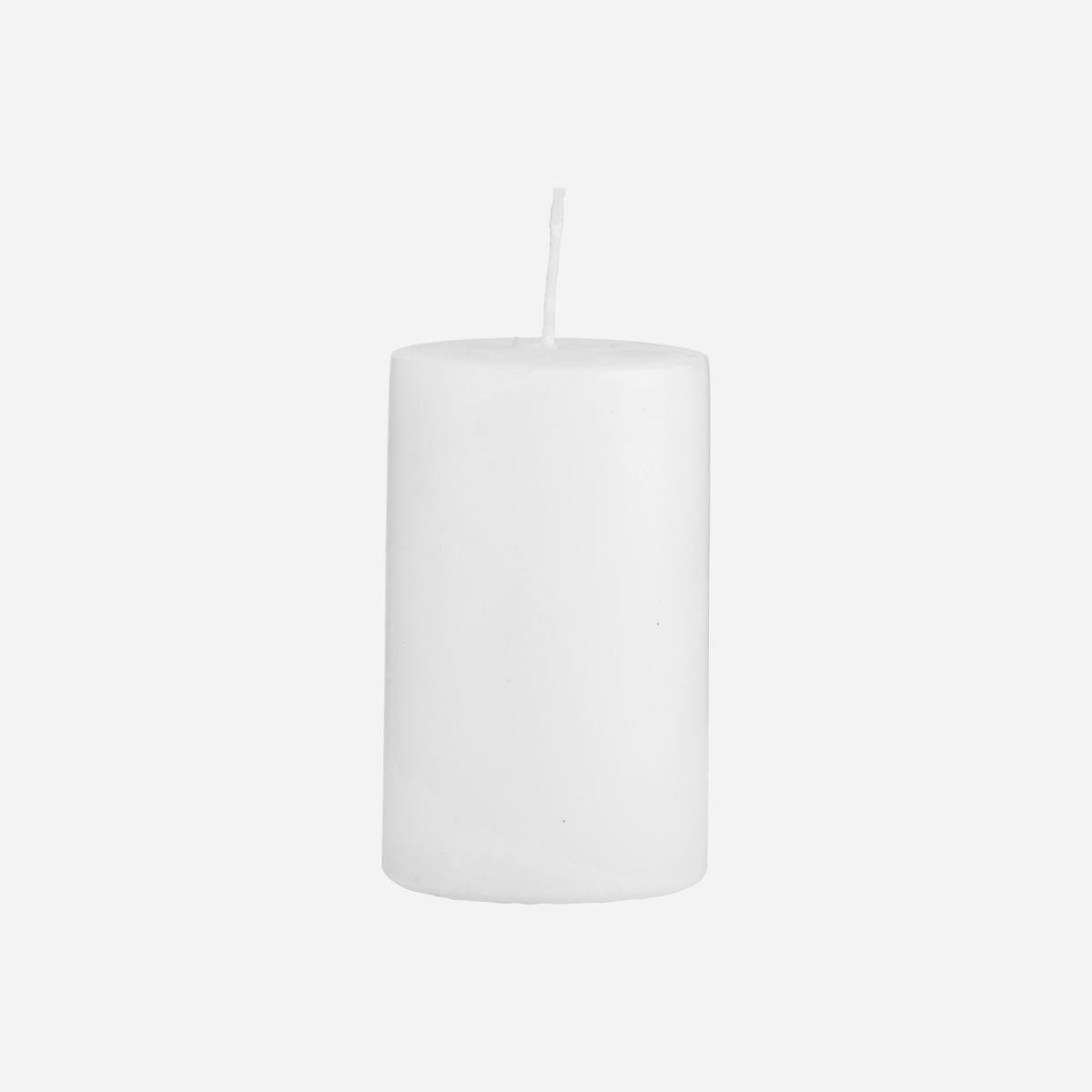 House Doctor Pillar Candle White 7 X 10 CM