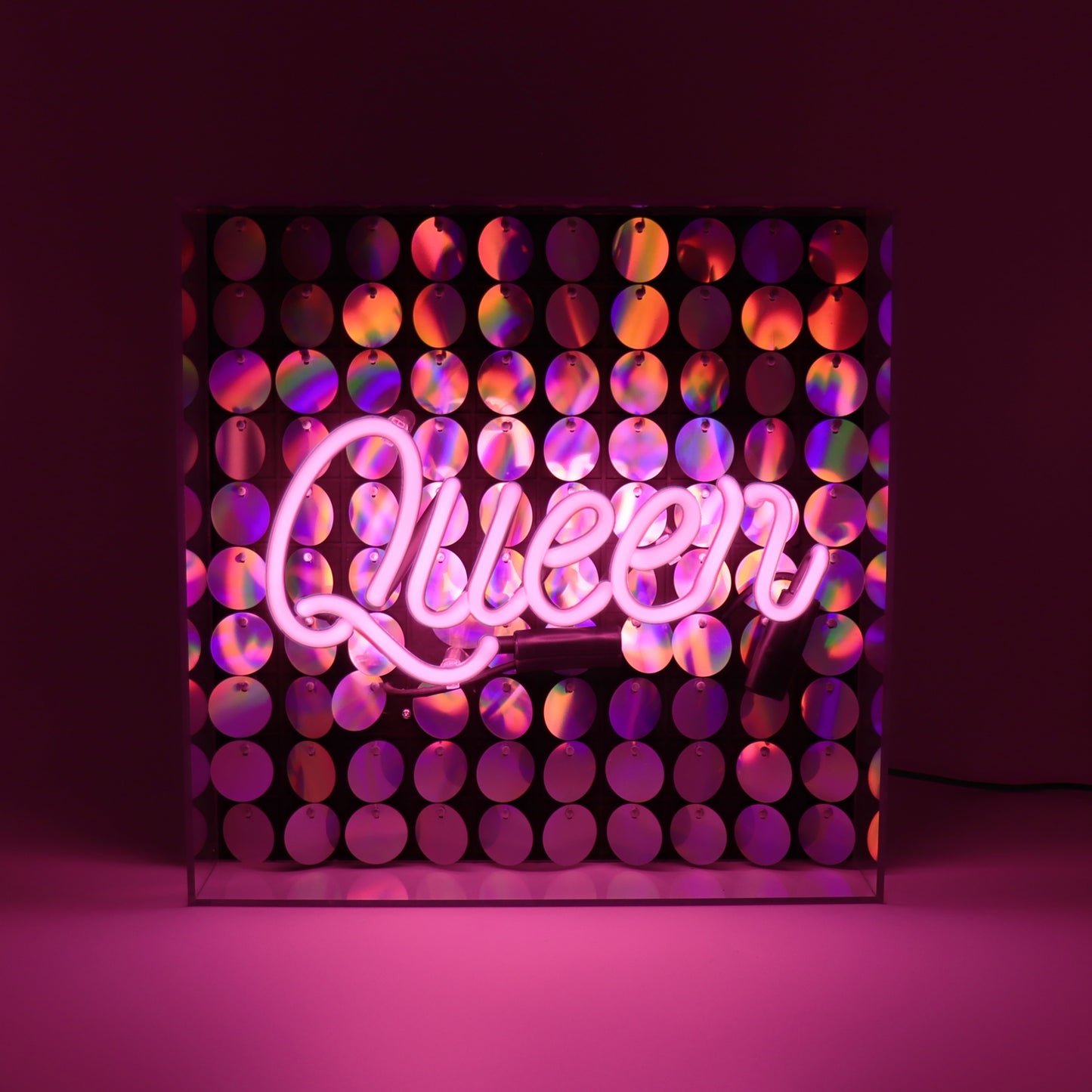 Locomocean Neon Box Sign, Queen