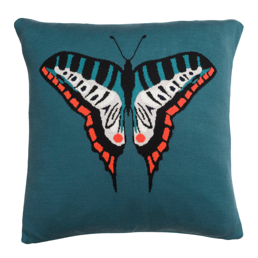 Sophie Allport Knitted Cushion Butterfly