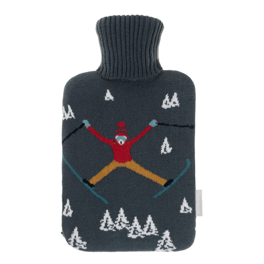 Sophie Allport Knitted Hot Water Bottle, Skiing
