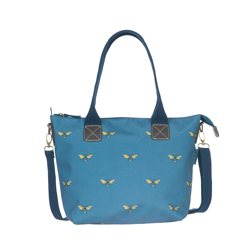 Sophie Allport Oundle Tote Bag, Bees Teal