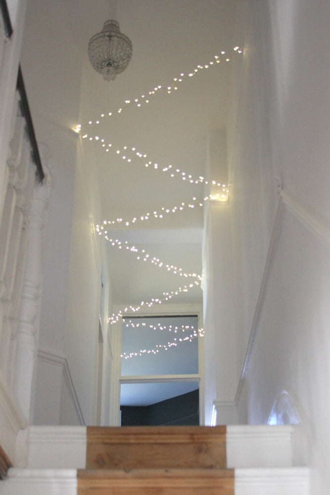 Cluster LED Fairy Light Silver 15 Meters (Mains Powered)