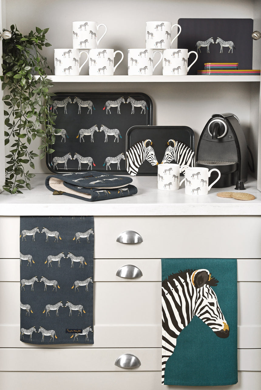 Sophie Allport Serving Tray Zebra, Large